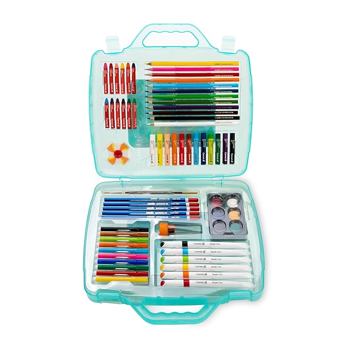 Camel Art Safari Kit 65+ Piece Kids Art & Colouring Set