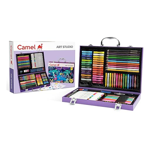 Camel Art Studio Set Reusable Briefcase Pack