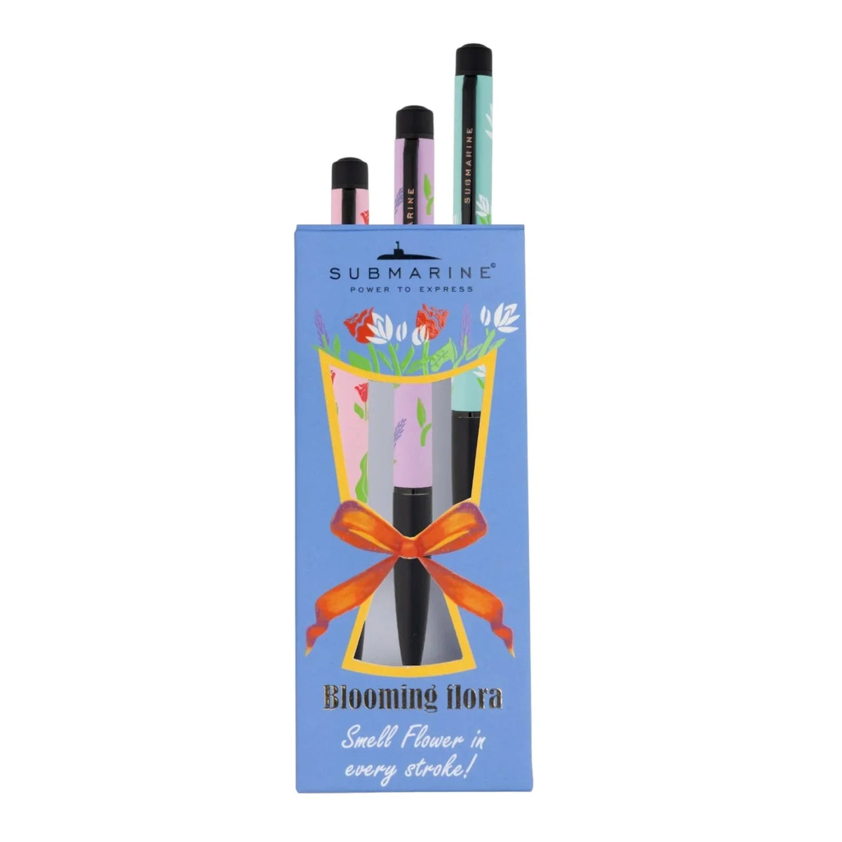 Blooming Flora Floral Scented Pen Set Pack of 3 | Premium Pens