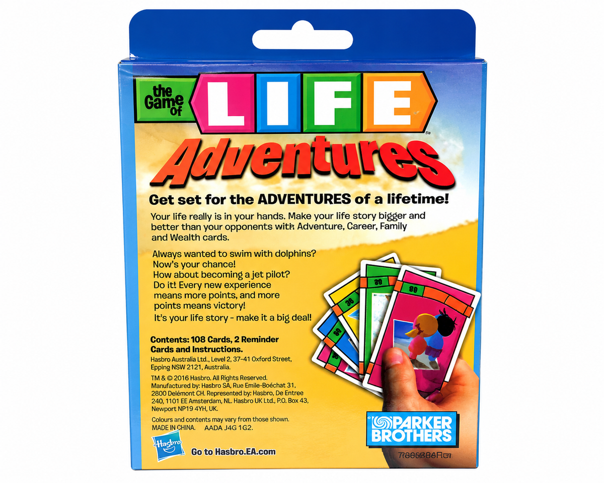 Family Card Game Inspired by The Game of Life Adventures