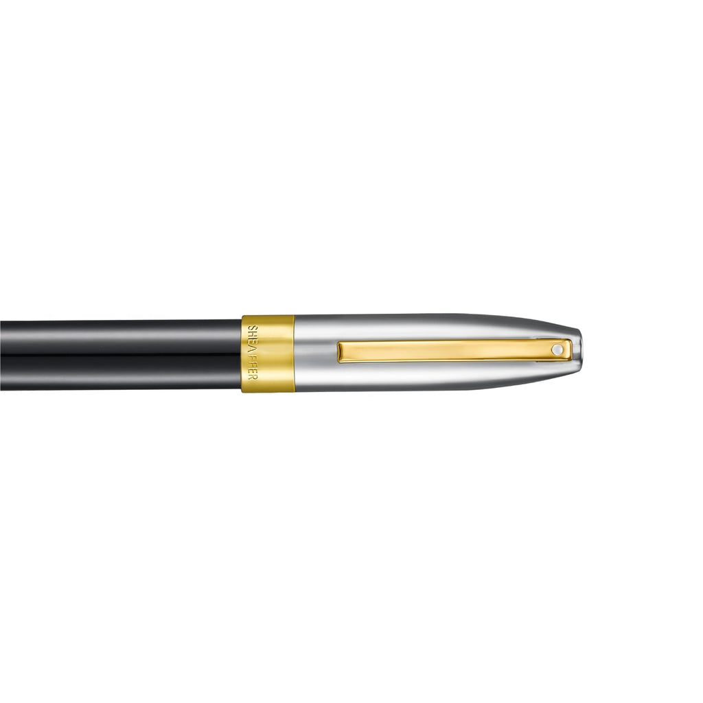 Sheaffer Legacy Rollerball Pen Black Chrome Gold Trim Luxury Pen